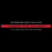 Black EMS Hoodies - Honor the Fallen Men's EMS Hoodie - Black Hoodie with Patriotic Slogans
