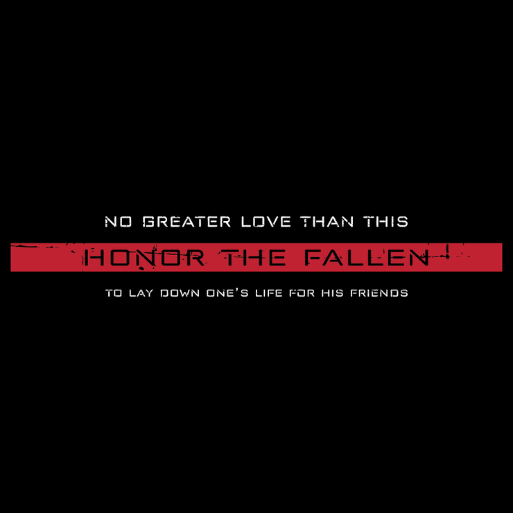 Black EMS Hoodies - Honor the Fallen Men&