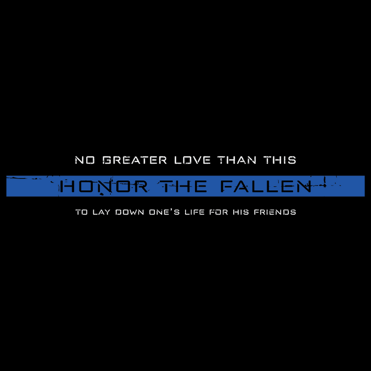 Black Police Hoodies - Honor the Fallen Men&